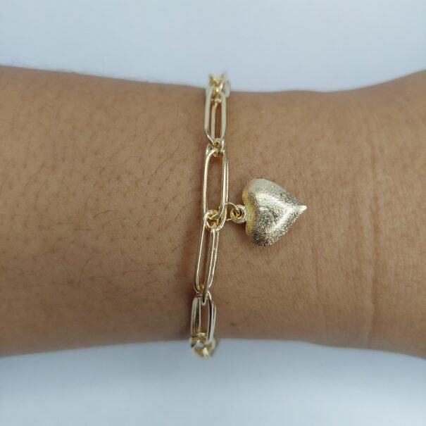 Pulseira Cartier Dupla com Coração